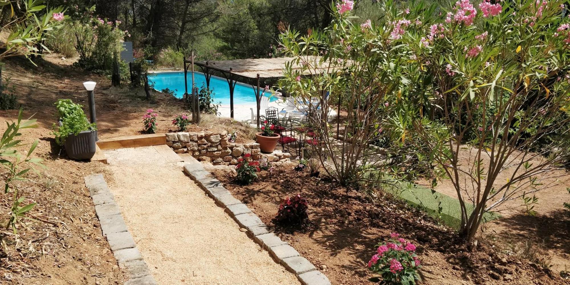 Villa Cigalons En Pleine Pinede Avec Piscine Chauffee De Mai A Septembre Auriol Luaran gambar