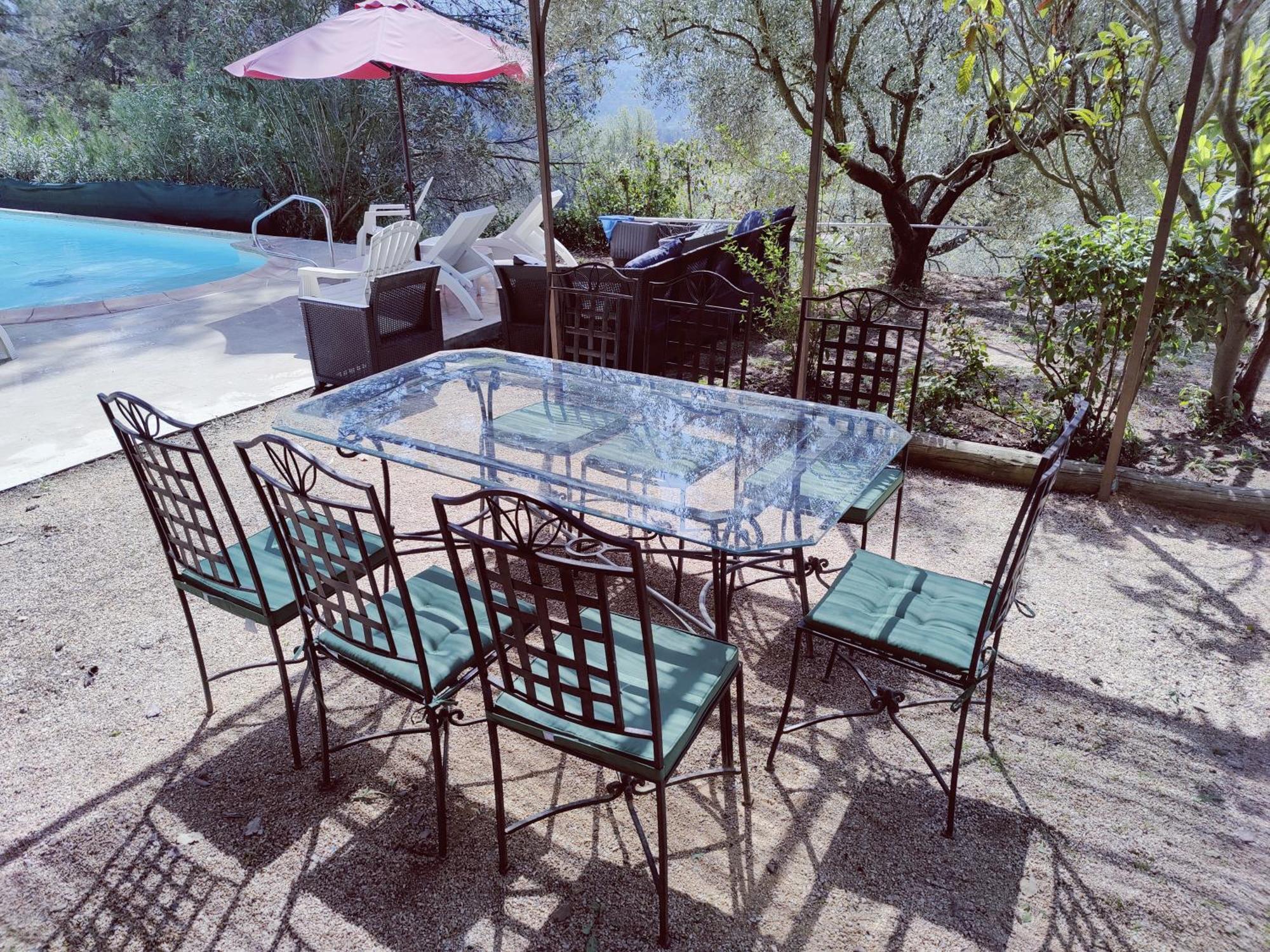 Villa Cigalons En Pleine Pinede Avec Piscine Chauffee De Mai A Septembre Auriol Luaran gambar