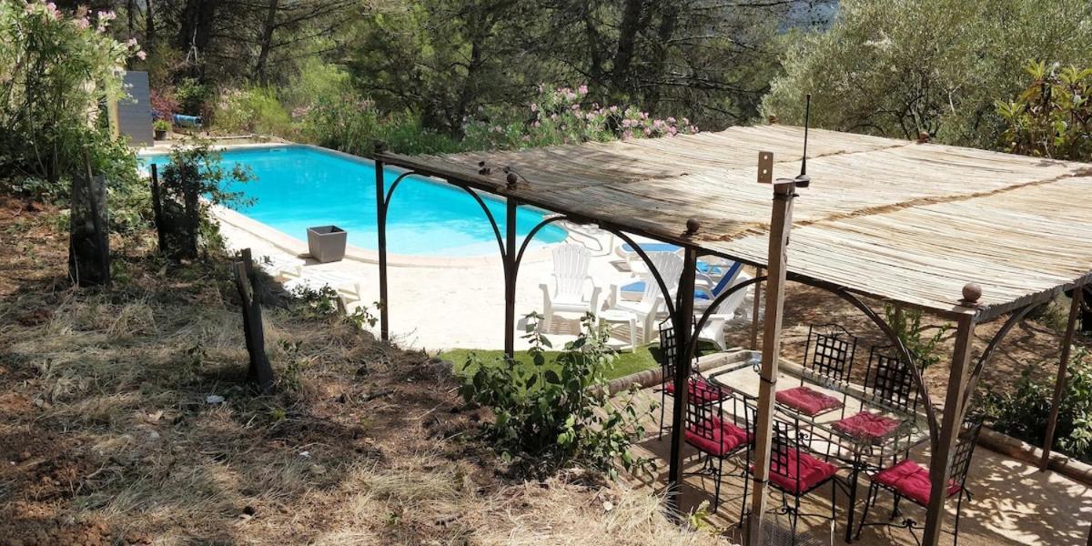 Villa Cigalons En Pleine Pinede Avec Piscine Chauffee De Mai A Septembre Auriol Luaran gambar